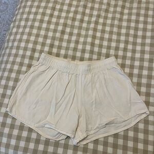Brandy Melville White Linen Shorts